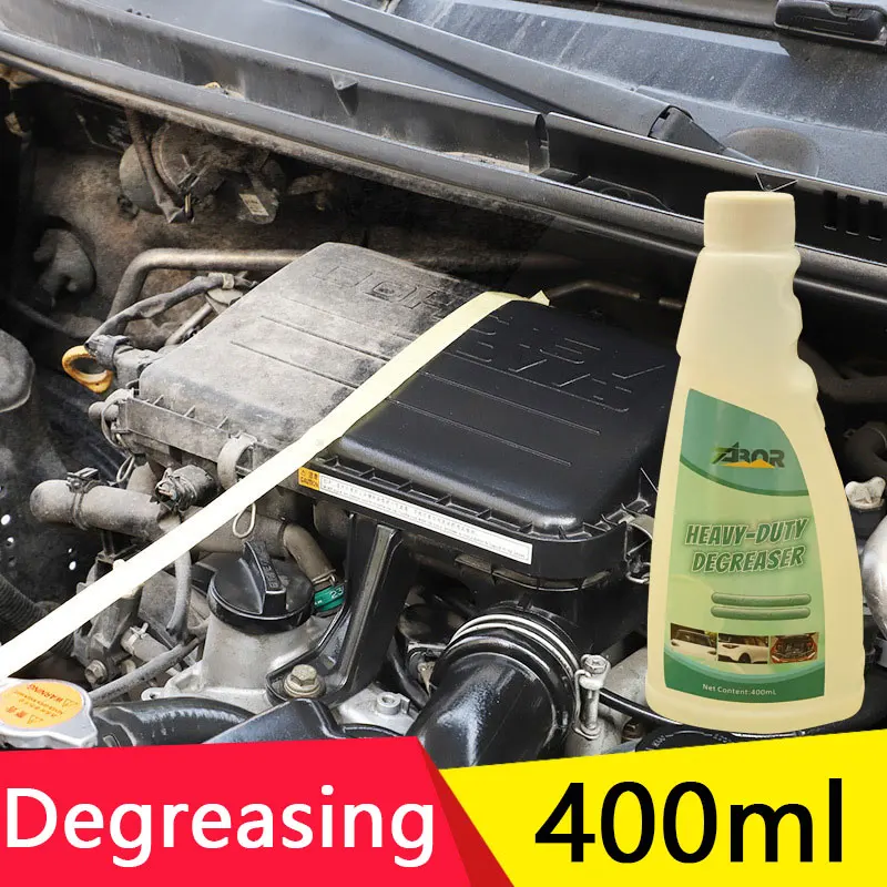 Limpiador y desengrasante para motor de 400 ml: eficaz para automóviles, motores, suelos, uso doméstico: limpia rápidamente la grasa y la grasa