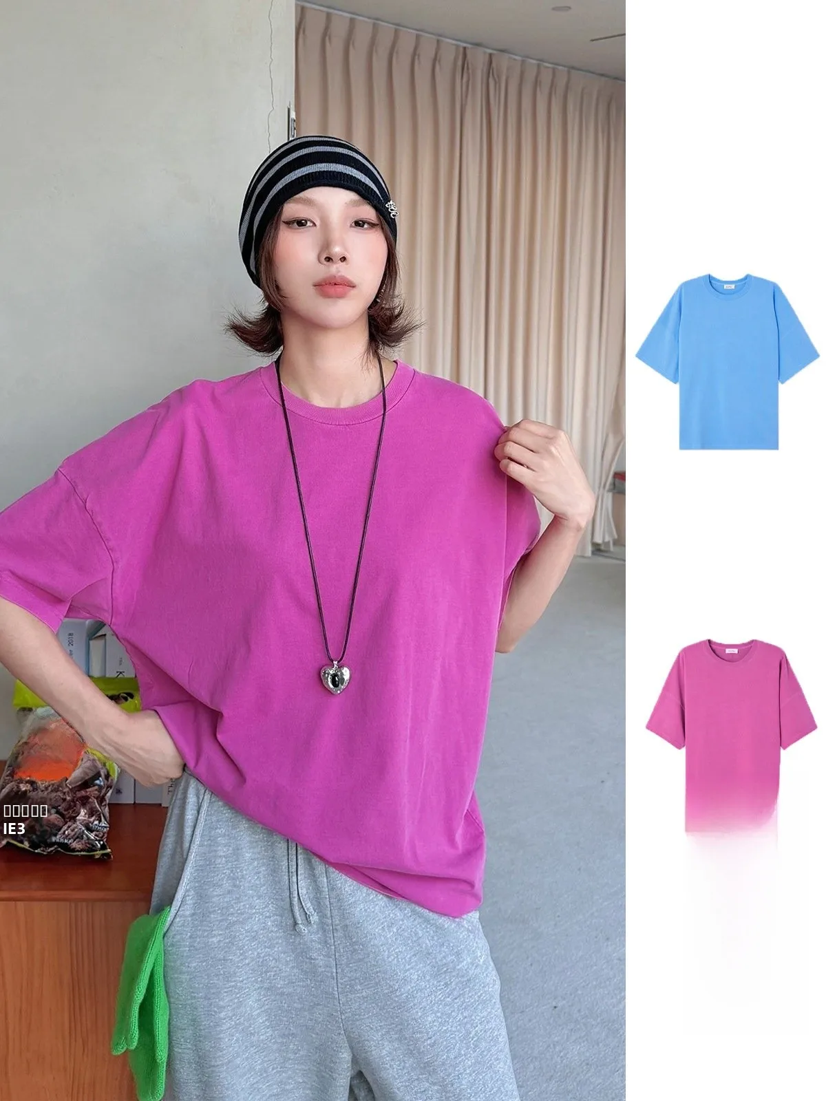 

7AMERICAN VINTAGE Stiff ort Sve T-irt DEARSOCUTE Buyers Store Retro Sle Loose Fit Everyday Wear Cotton Crew...