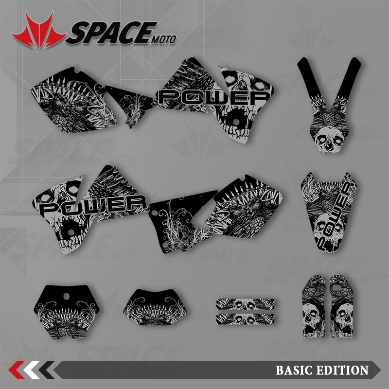 

SPACE MOTO Graphics Background Decals Stickers Motorcycle For KTM 1998-2000 SXF
