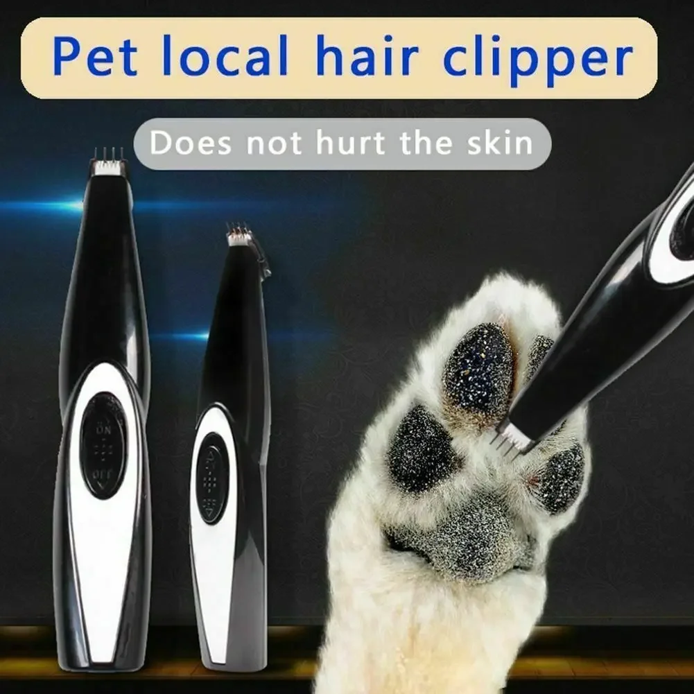 USB Rechargeable Pet Nail Hair Trimmer, Cat and Dog Grooming Tool, Electrical Shearing Cutter, Haircut, Paw Shaver Clipper