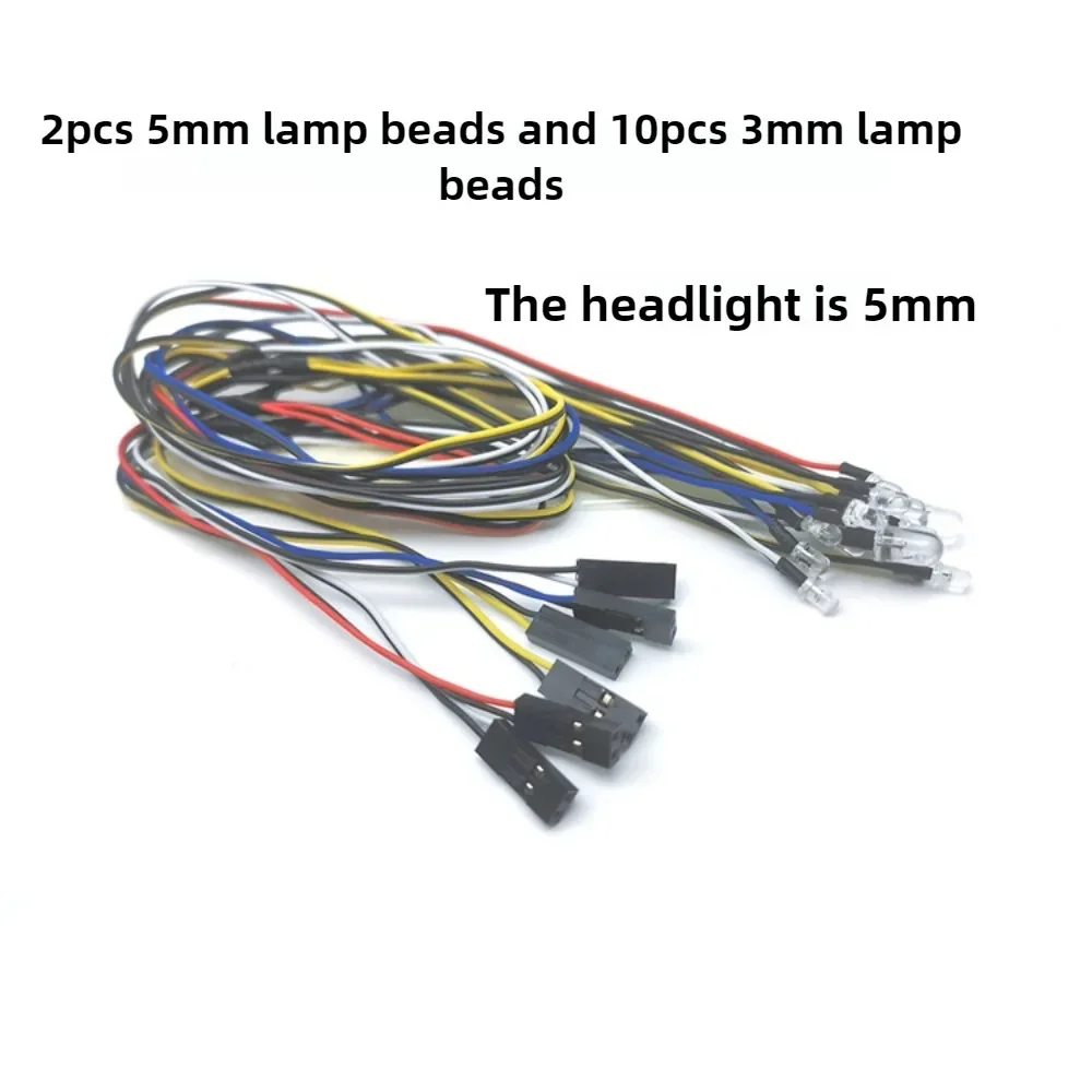 DUMBORC RCカー FZD シミュレーションライトコントローラー 12 LEDシステムキット 1/10 1/8 トラック ドリフト HSP タミヤ CC01 4WD アキシャル SCX10用