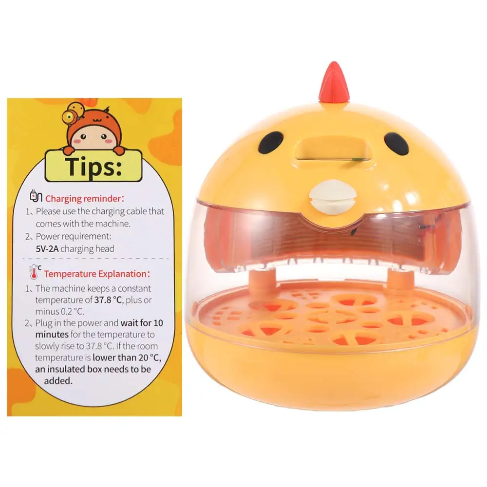 Transparent Window Eggs Incubator Automatic Temperature Control Humidity Control Eggs Hatcher Machine Sturdy Low Noise