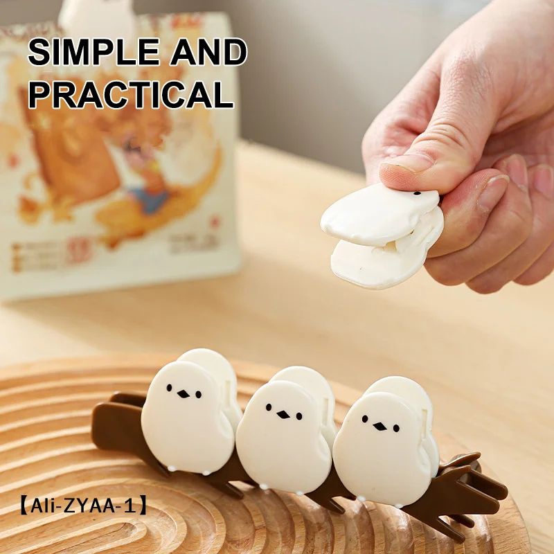 【A】Little Bird Magnetic Sealing Clip Moisture-Proof, Fresh-Keeping Food Bag Clip Multifunctional, Refrigerator Decor