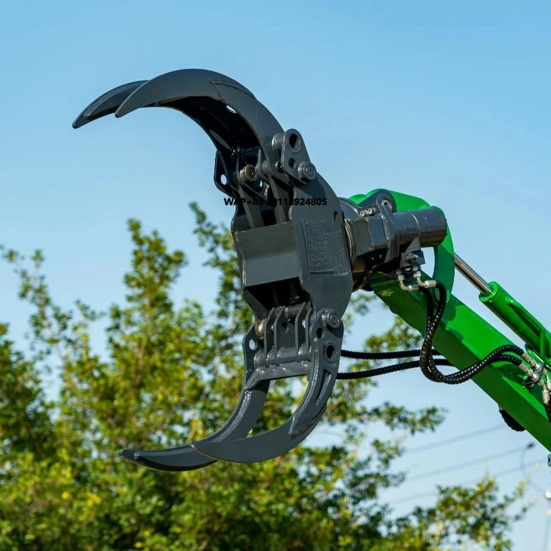 

Excavator Sugarcane Grapple Farming Equipment Sugar Cane Loader with Hydraulic Finger Grab