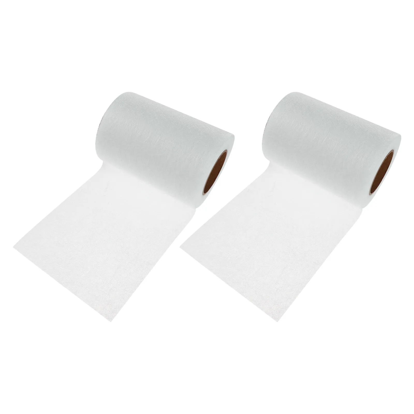 2 Rolls Double-Sided Fusible Interfacing White 22Yd X 3.9in Iron-on Bonding Web Sewing Hemming DIY Fabric Patch Adhesive