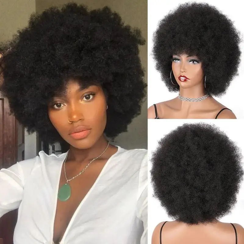 Wig European and American women, short curly hair, suitable for parties