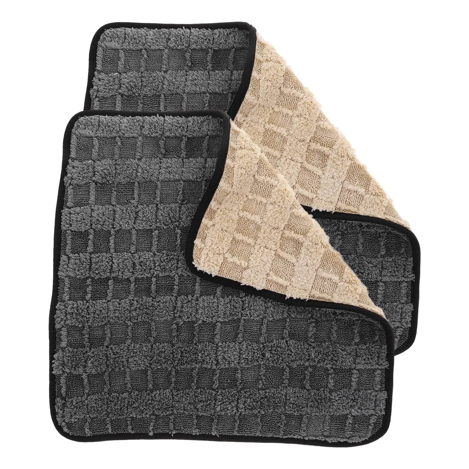 2Pcs Super Absorbent Car Wash Towels Thickened Drying Cloths Gentle Paint Coral Fleece Material Cleaning Cloth