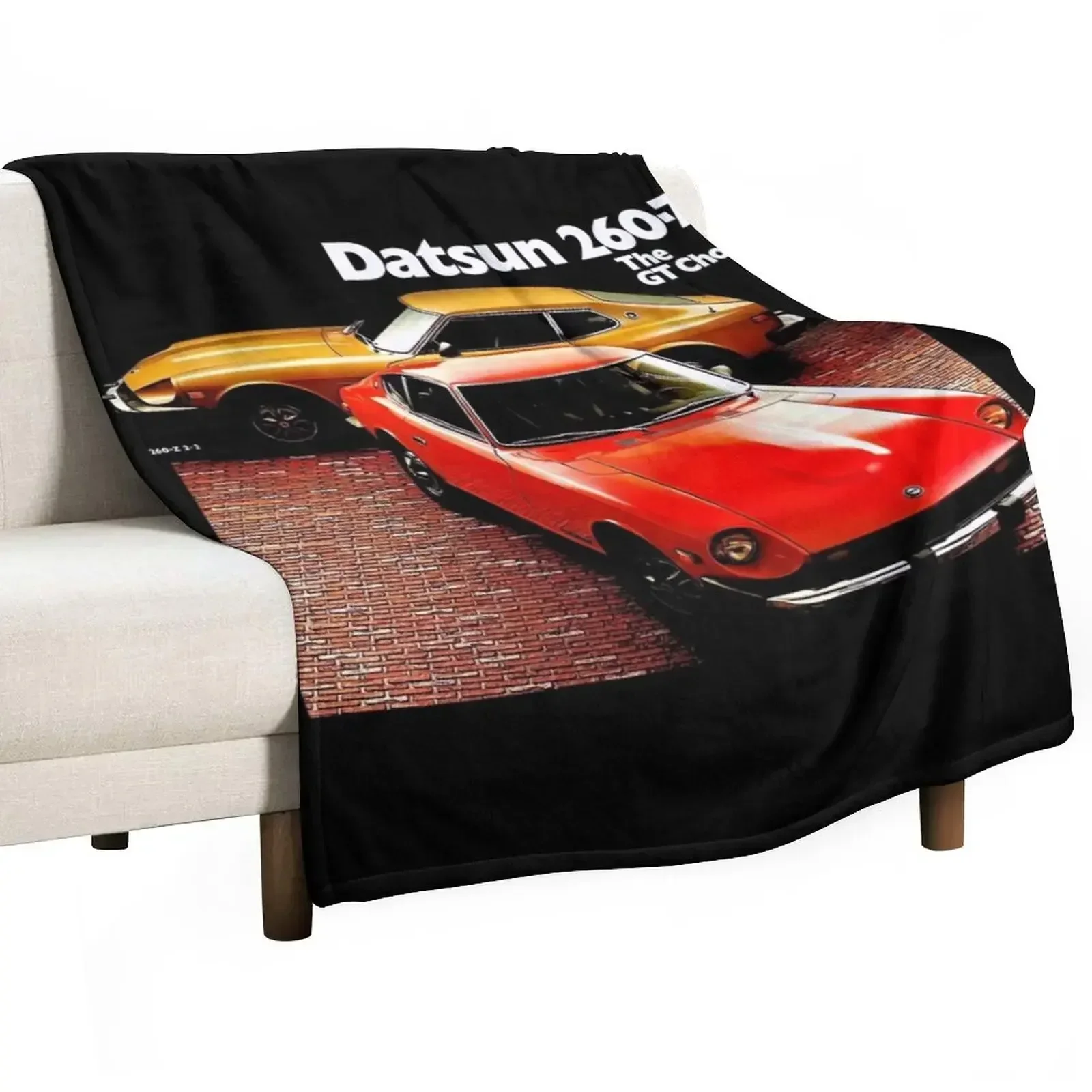 

DATSUN 260-Z Throw Blanket Cute Plaid Flannel Fabric Custom Blankets