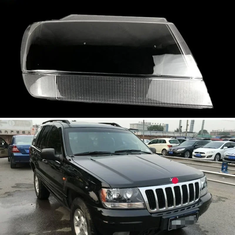 

For Jeep Grand Cherokee 1999 20012002 2003 2004 2005 Car Accessories Headlamp Cover Transparent Plexiglass Lampshade lamp shell