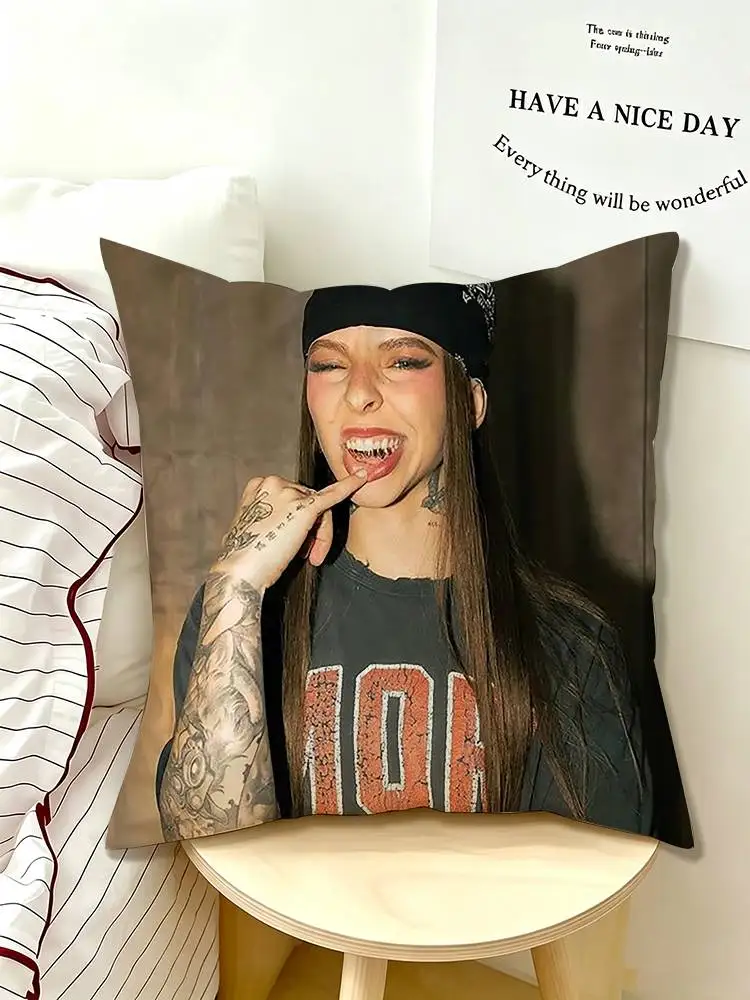 Young M-Miko Do Not Disturb  Pillow Case Pattern Printed Pillowcase For Living Room Sofa Cushion Cover