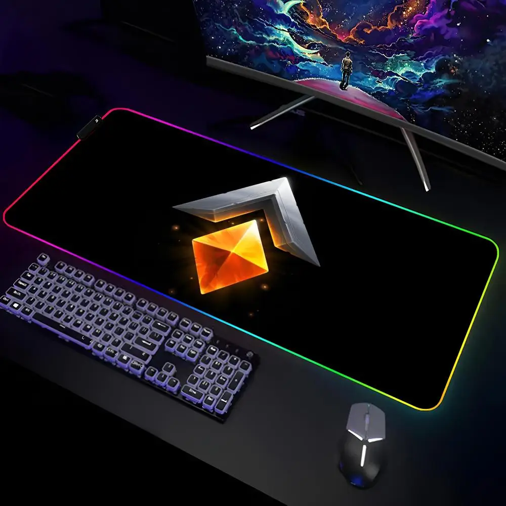 The Bazaar Mouse Pad Gamer RGB Deskmat Keyboard Mat Gaming Laptops LED Mousepad Desk Protector Anime Mause Mats