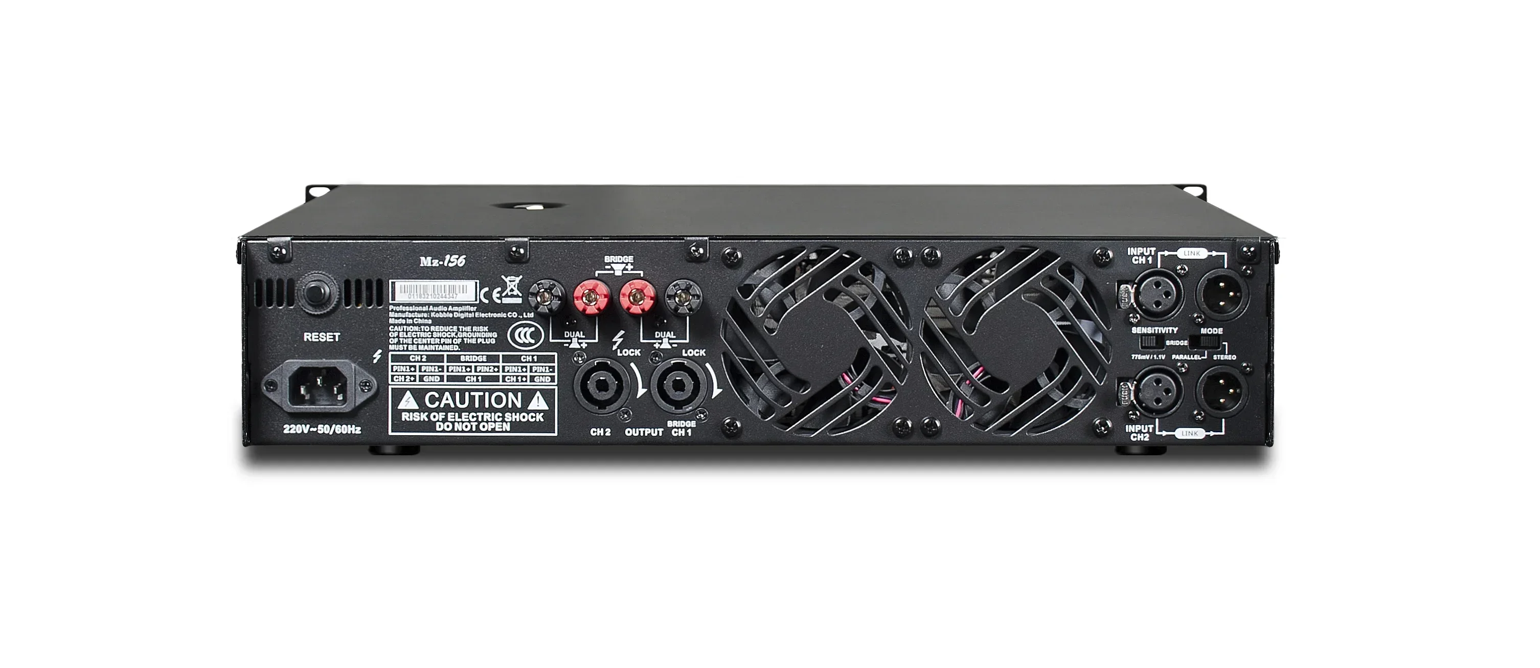 Amplifier audio profesional 2 channel daya tinggi baru, 2x1000W@8ohm, Amplifier MZ106