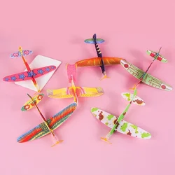 Mini Aircraft Toy Children DIY Hand Throw Flying Glider Plane Foam Airplane Model Party Game Kindergarten Small Toys for Kids