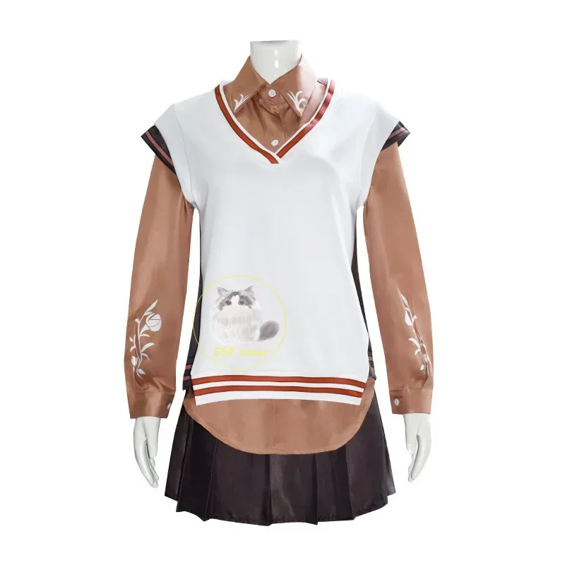 أنيمي مشروع Sekai الملونة المرحلة العجائب × شوتايم كوساناجي نيني تأثيري حلي فستان الأميرة شعر مستعار ملابس الهالوين