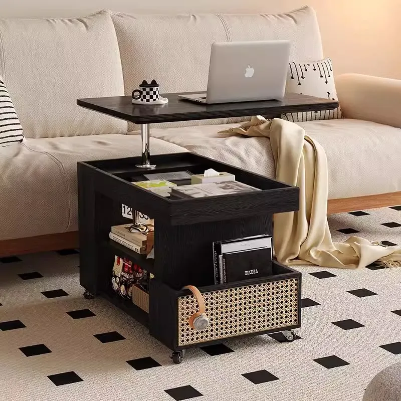 Winterwood Stone Movable Tea Table Adjustable for Small Apartments Living Room Sofa Side Handy Couchside