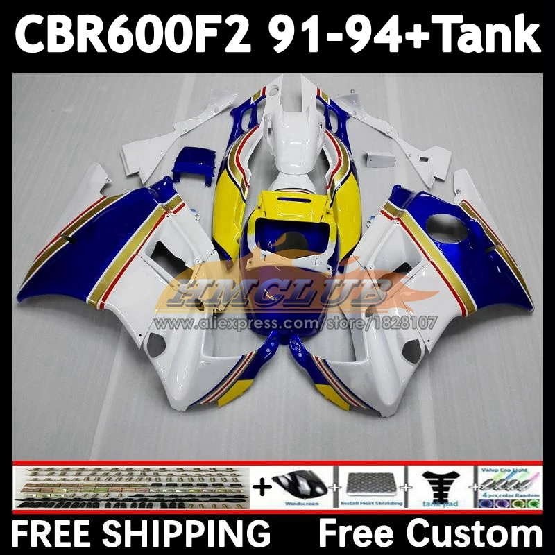 Body +Tank For HONDA Rothmans Blue CBR600 CBR 600F2 600 F2 FS 55No.10 CBR600F2 91 92 93 94 CBR600FS 1991 1992 1993 1994 Fairings