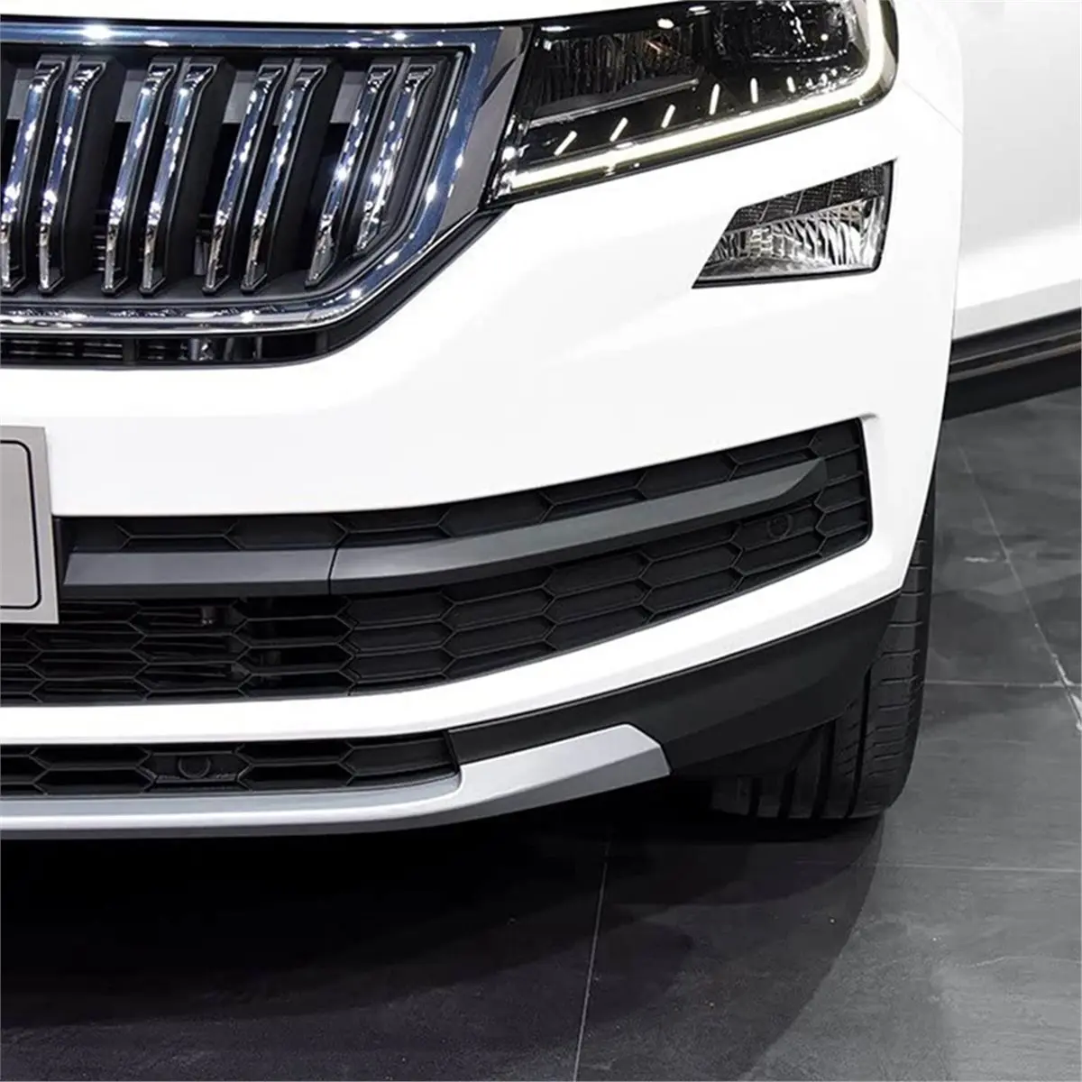 #58W (Black)Front Grille Radar Bracket for Skoda Kodiaq 17-21 Accessories,Automotive Parts & Accessories