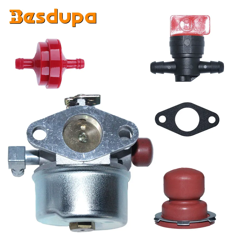 Filter Bahan Bakar Karburator Cocok untuk Tecumseh 640262A 640262 640026A 640026 640069 640076A Katup Universal Gelembung Minyak Paking