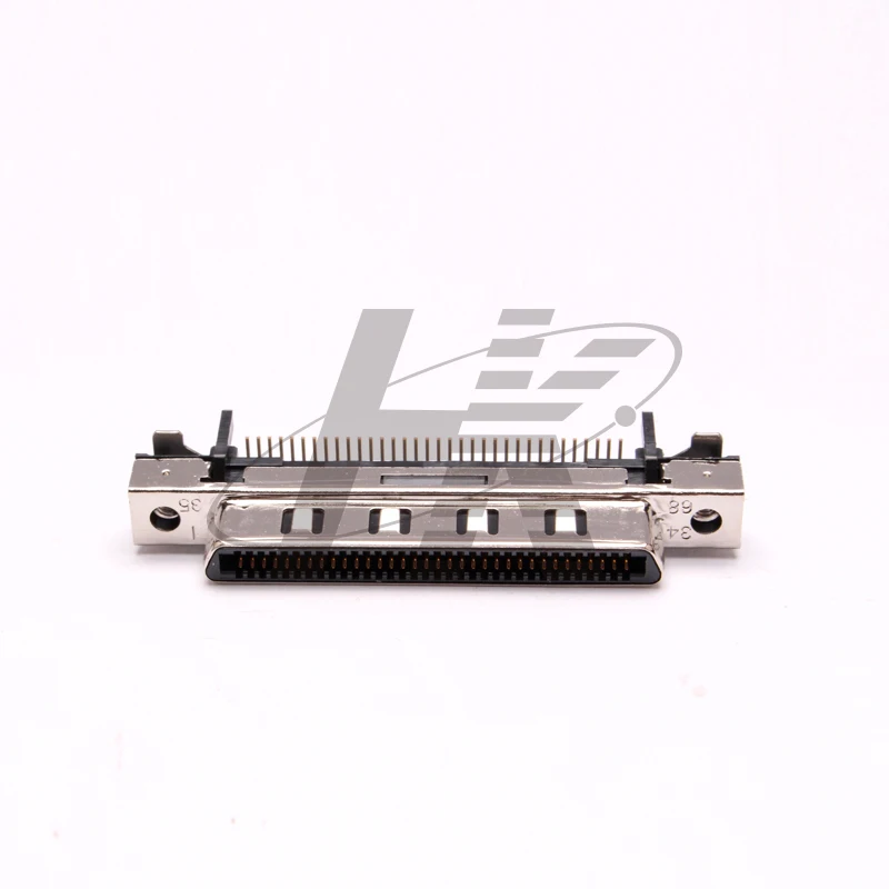 HTK HDRA-E68FYT+ SDR 68 Core Female SMT Board for Industrial Cameras 90 Degree Bend