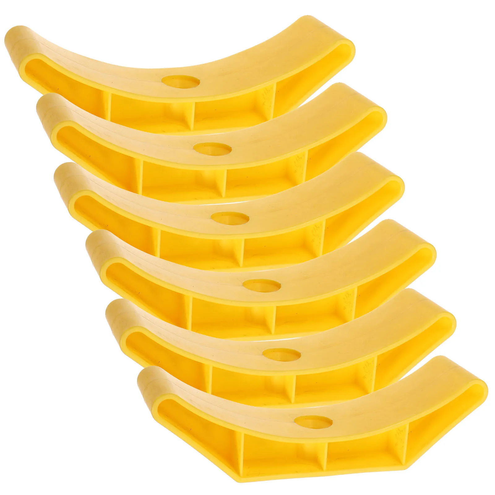 

6Pcs Dumbbell Holder Rack Heavy-Duty Plastic Construction Floor Protection Stand for Home Workout Fitness Supply Organizing