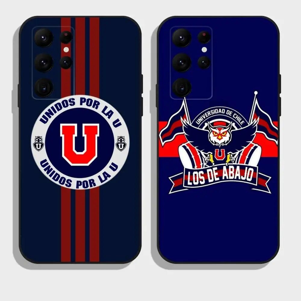

C-Chile U-University Logo Phone Case For Samsung Galaxy A73,21,22,32,71,53,52,51,80,5G Soft Black Cover
