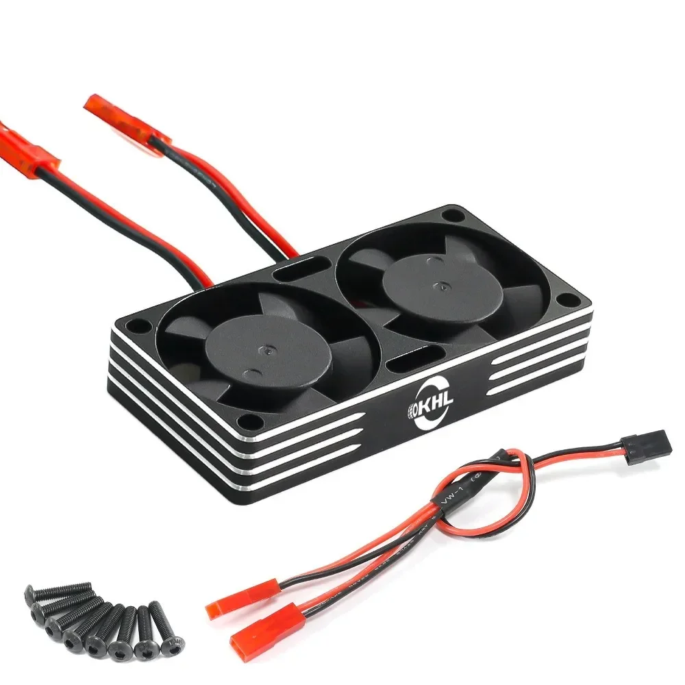 RC car for 1/7 1/8 1/10 Motor radiator 540 550 3650 3660 3670 Motor cooling high-speed fan dual fan 3010