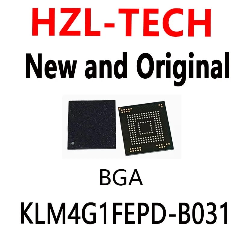 2-10PCS    test very good product  KLM4G1FEPD B031 bga chip reball with balls IC chips KLM4G1FEPD-B031