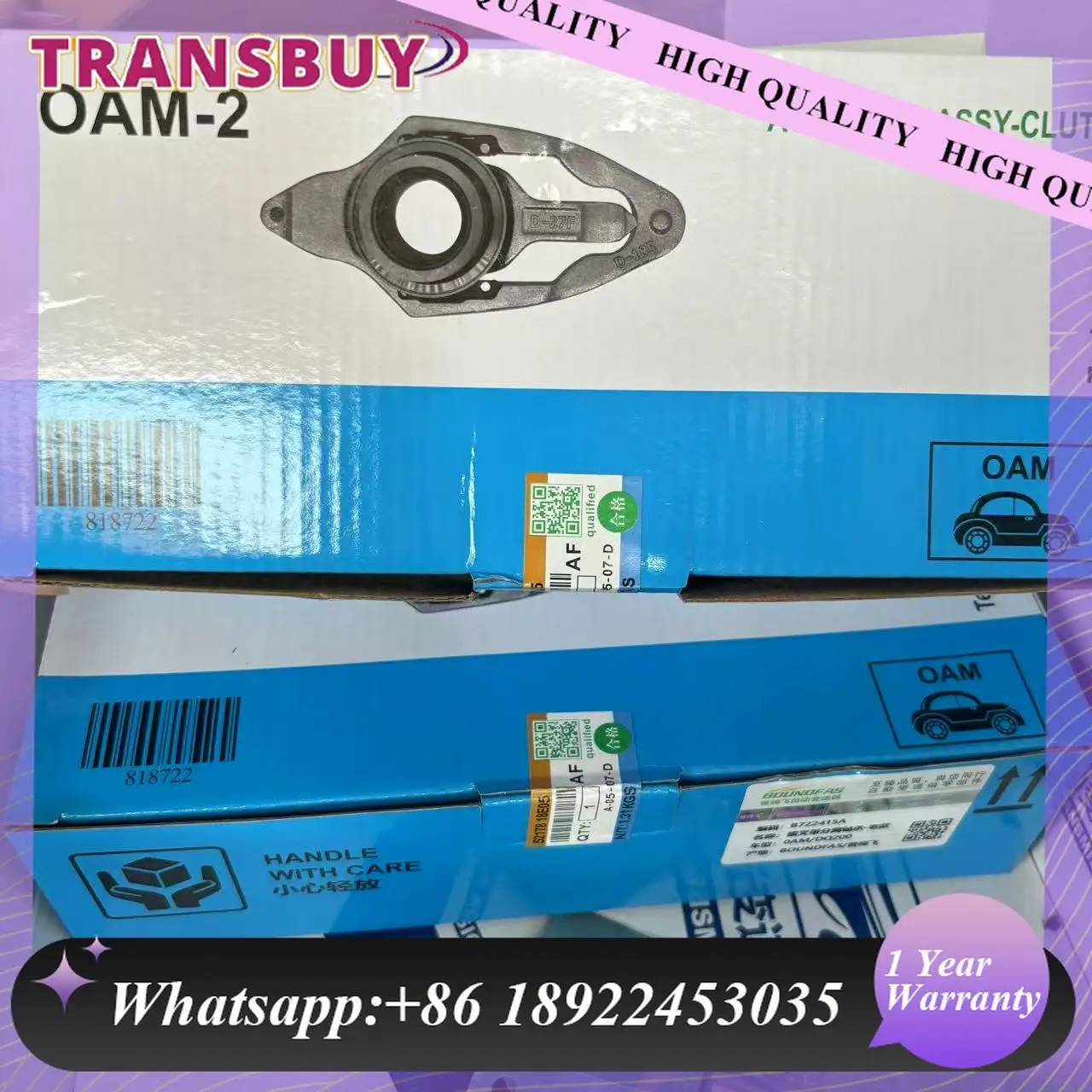 

DQ200 0AM Clutch Fork Release Bearing Kit Generation 1 Suit For VW AUDI SKODA SEAT DSG7