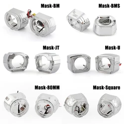 RONAN-luces LED de Ojos de Ángel para proyector Jetta, 2 piezas, 2,5 pulgadas, DRL, señal de giro, astilla, máscaras, cubiertas, accesorios, 2,5 pulgadas, BMS