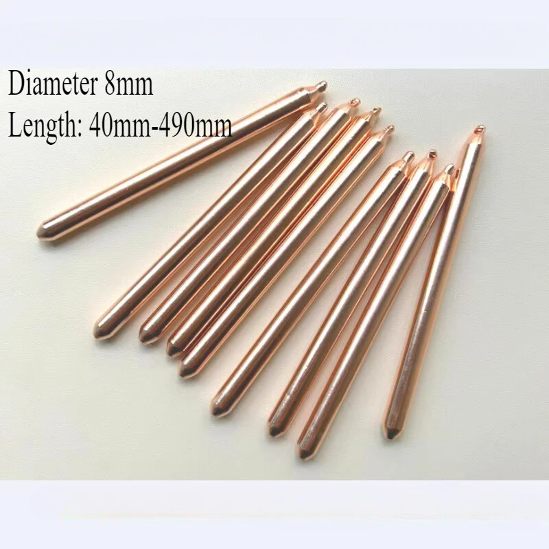 Z 2PCS Laptop Cooling Pipe Heat Conductor DIY Copper Pipe Heat Sink  Diameter 8mm