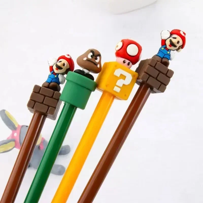 Spel Super Mario Briefpapier Avontuur Eiland Mario Creatieve Cartoon Pen Student Minimalistische Examen Balpen Kantoor Handtekening Pen