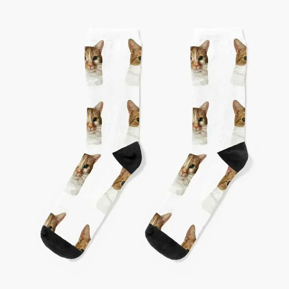 

BeautyntheBean - Bean the meowing cat Socks cotton Antiskid soccer floor soccer anti-slip Boy Child Socks Women's