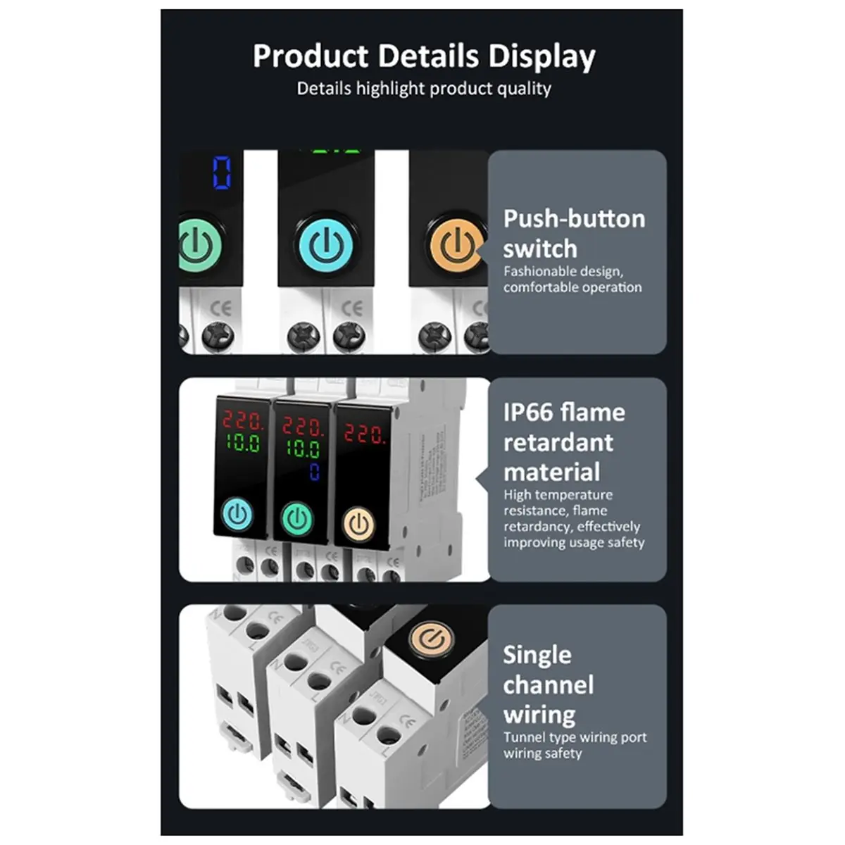 2026 New Wifi Circuit Breaker Switch Kwh Metering Timer Overvoltage and Undervoltage Protector 1-63A Power-Off Timer Switch A