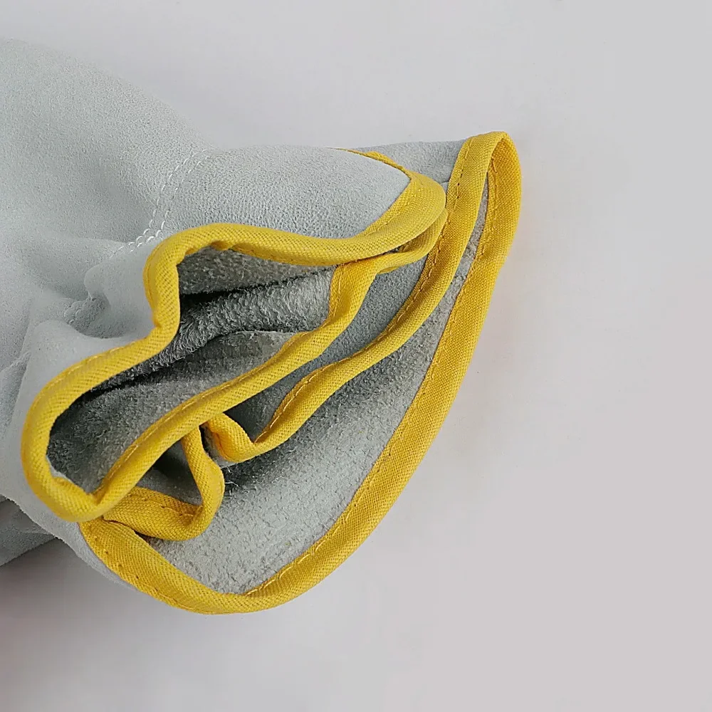 Arbeitshandschuhe, Schaffell-Leder, Arbeiter, Arbeit, Schweißen, Sicherheitsschutz, Garten, Sport, Motorradfahrer, verschleißfeste Handschuhe – Detail 8