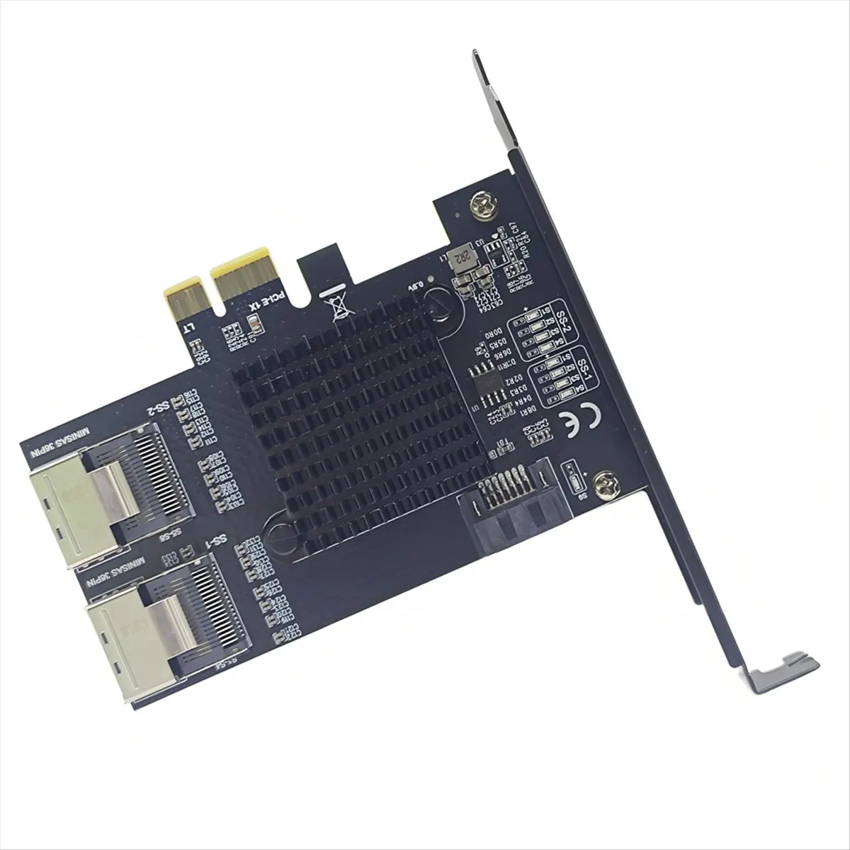 Promotion PCI-E 4x 3.0 4x, 8x, 16x to 2-Port MINISAS SFF-8087+SATA to 9-Port SATA 3.0 Hard Drive 6G Expansion Card A