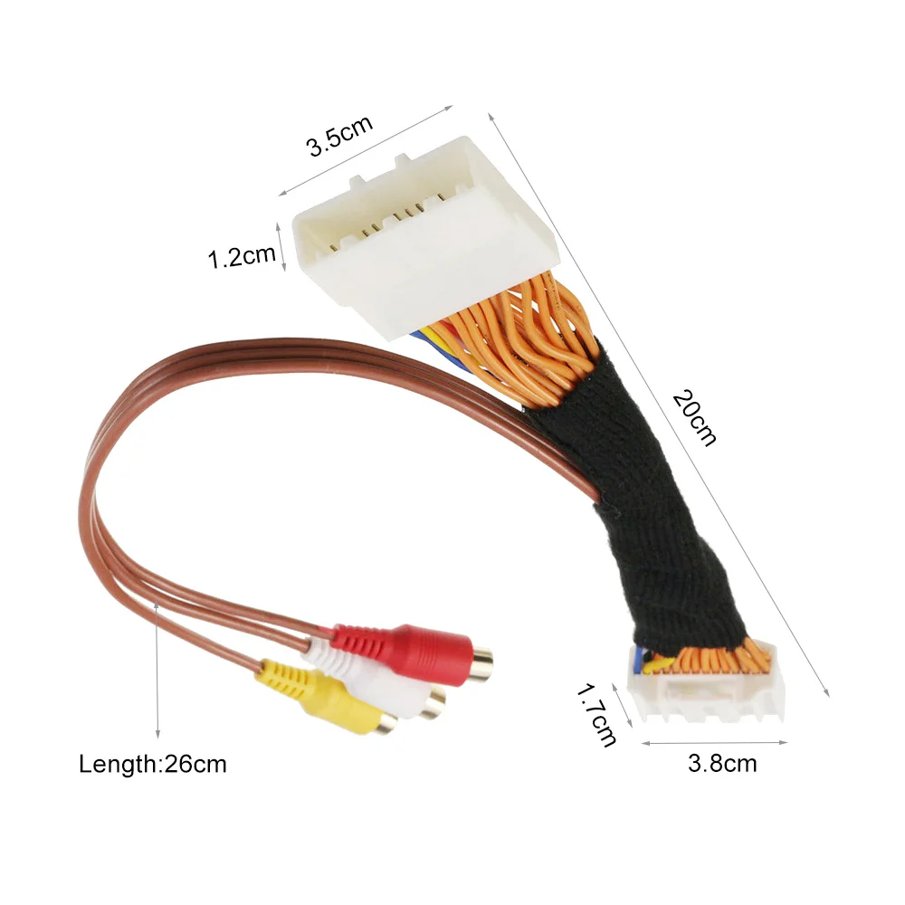 28 Pin Car Audio AV Video Cable For Toyota Lexus 2 Entune Monitors Head Units