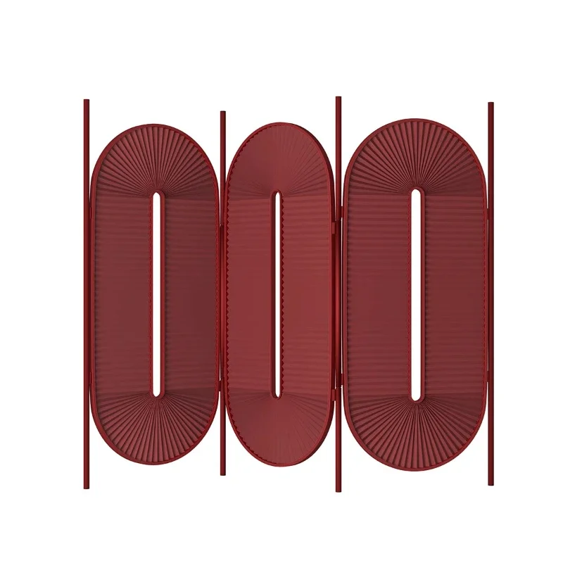 

Design light luxury embossing superimposed screen mobile folding screen modern simple living room entrance partition model room