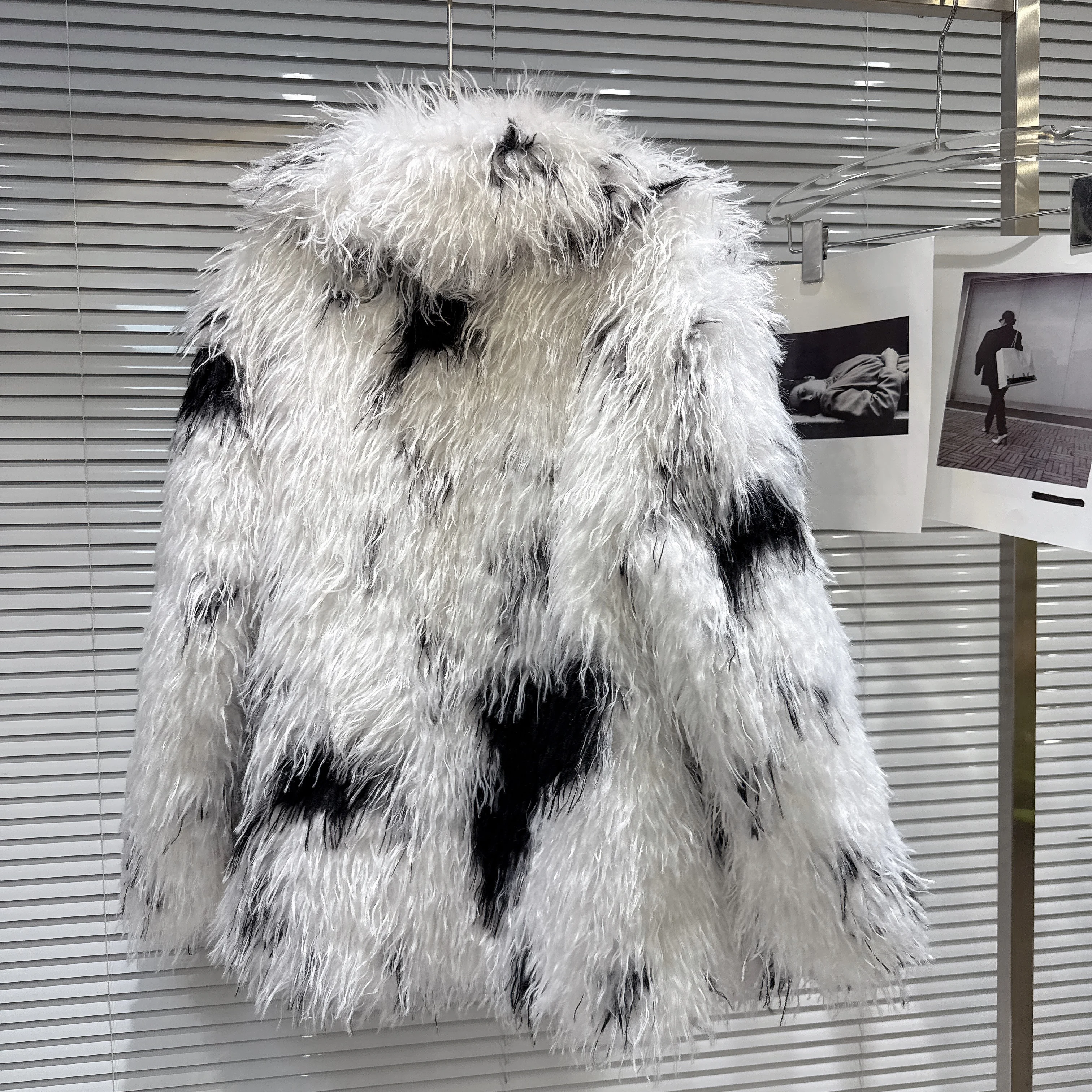 2025 inverno estilo coreano moda elegante socialite casaco de pele do falso turn-down colarinho manga longa engrossado quente fofo jaqueta feminina