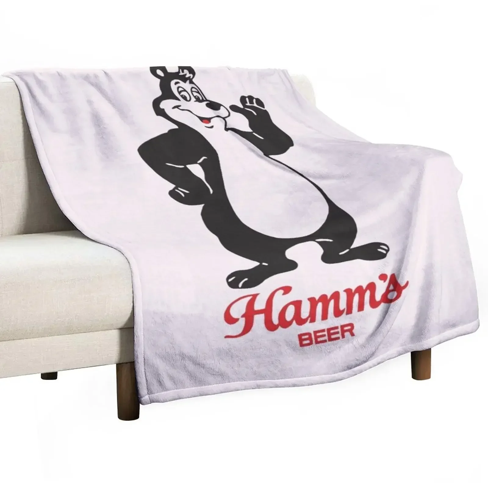 

Hamm's Hamms Beer Retro Vintage Throw Blanket cosplay anime Flannel Fabric Luxury Designer blankets and throws Blankets