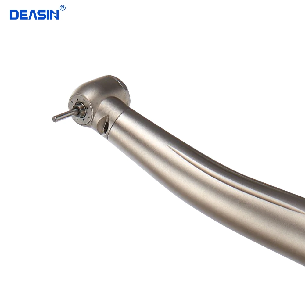 DEASIN Dental Optical Fiber led Turbine high Speed handpiece dentistry 45 degree standard mini torque head for K quick coupler