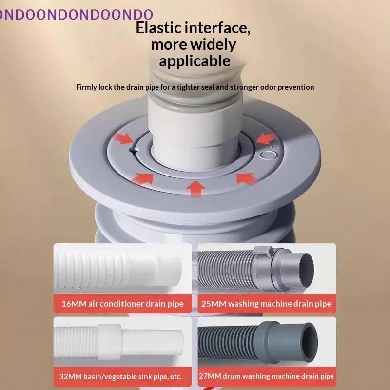 Sewer Drain Pipe Seal Stopper Anti Odor Insect Proof Overflow Control Easy Install for Kitchen Bathroom Drain Use