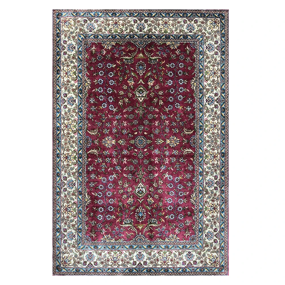 Silk Rugs Wall Hanging Tapestry Hand Knotted Home Bedroom Art Mat Size 2.1'X3.1'