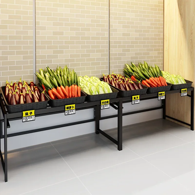 Multifunctional rack Display rack Fruit and vegetable rack Commercial shopping mall