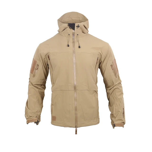 Emersongear TacticalTAD Predator Gen 4 kurtka Soft Shell męski ciepły płaszcz wiatroszczelny piesze wycieczki Airsoft Outdoor polowanie sport TAN