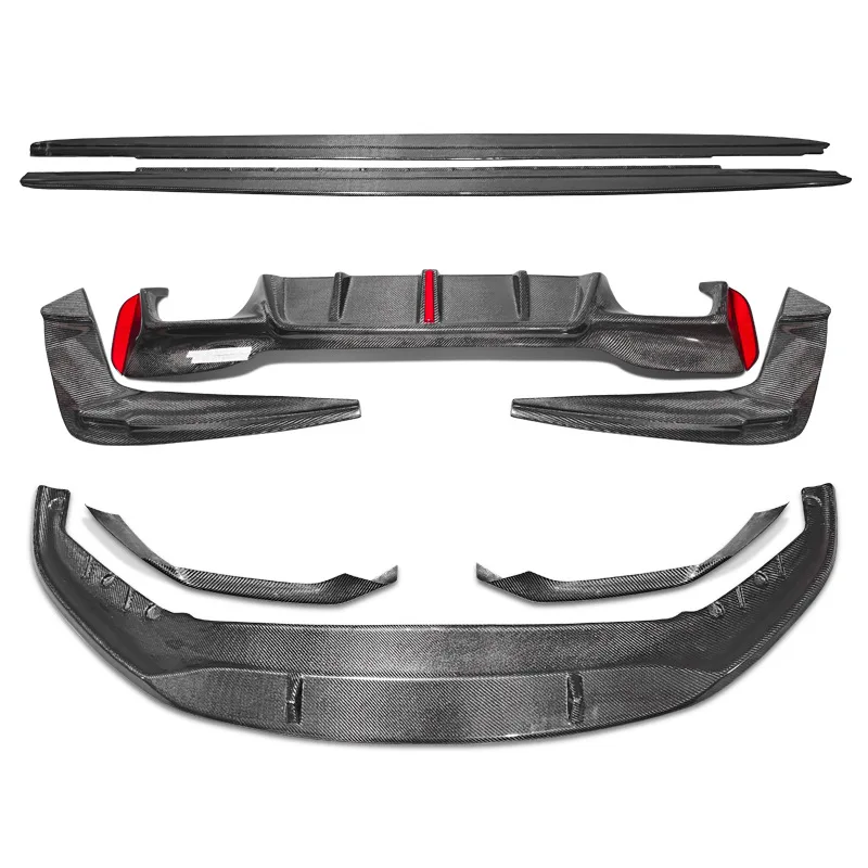 

Suitable for BMW's new 5 Series G30 G38 modified Bright Darth Vader 540MP front lip carbon fiber