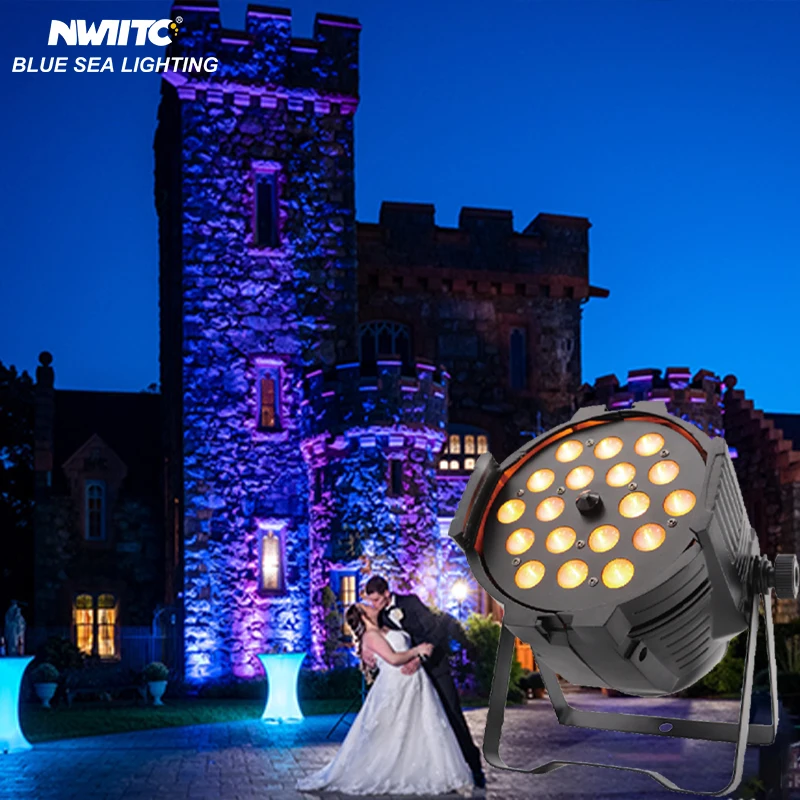 

Best Price 18X18W RGBWA UV 6-in-1 LED DMX Zoom Uplight Stage Light for Theme Parks