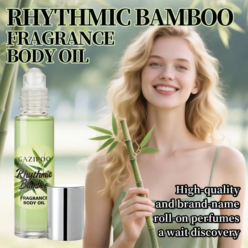 【AD】GAZIPOO Fragancia en roll-on de bambú de 10 ml, aceite perfumado para hombres y mujeres, fragancia fresca y duradera para citas