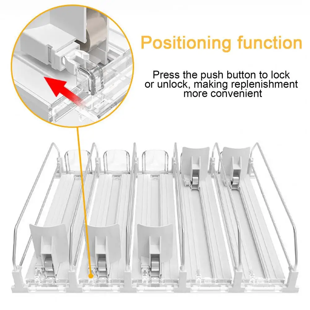 Spring-free Refrigerator Organizer Automatic Soda Dispenser with Capacity Easy Installation Versatile Drink Organizer for Home