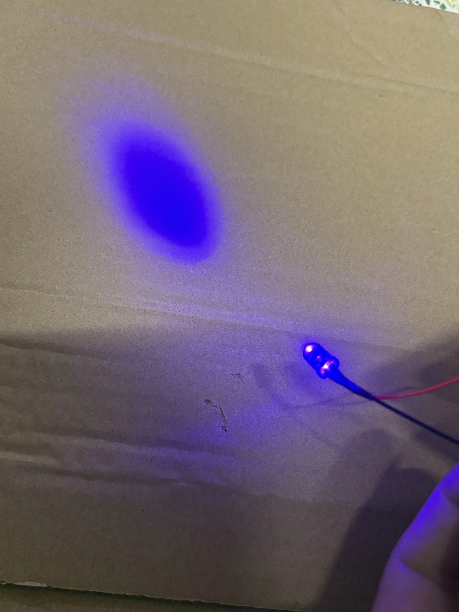 100pcs 5MM LED de brilho ultra-alto com fio, conta LED de luz roxa