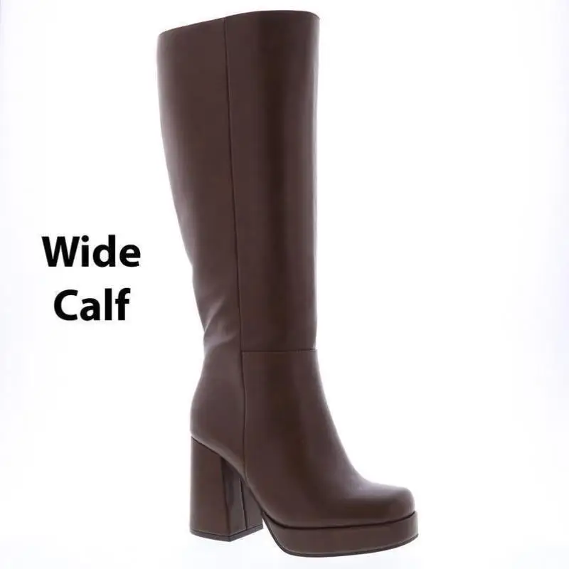 

Женские сапоги на массивном каблуке L 343, новые трансграничные сапоги выше колена, простые сапоги из ЭВА на плоском каблуке